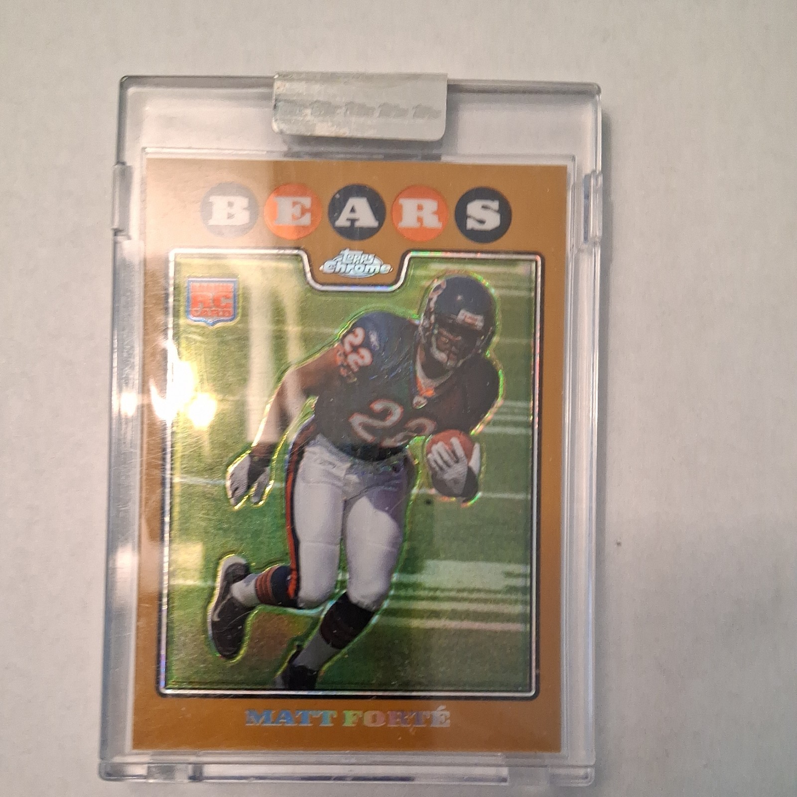 2008 Topps Chrome Gold Refractor Matt Forte #TC191 141/199 Rookie