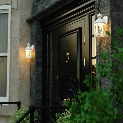 Vaxcel Lighting T0730 Auburn 12" Tall Outdoor Wall Sconce - Black - Picture 9 of 12