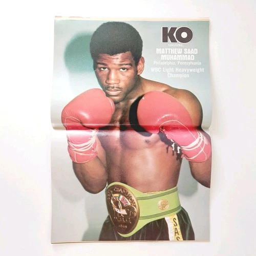 KO MAGAZINE MICHAEL SPINKS COVER Matthew Saad Mohammed Poster Dec 1981 | VGC  - 画像11/13