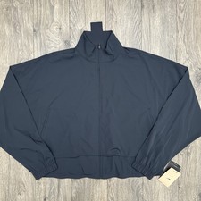 Nike Jacket Large Womens Black 24.7 PerfectSTretch Dri Fit Oversized Full Zip