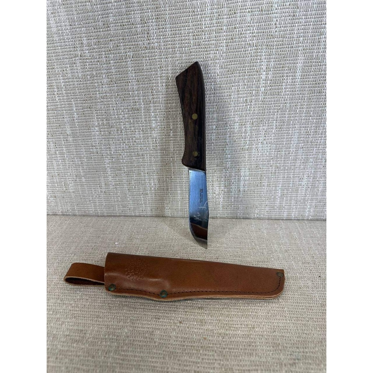 KJ Eriksson Mora Sweden Stainless Hunting Knife Wood Handle