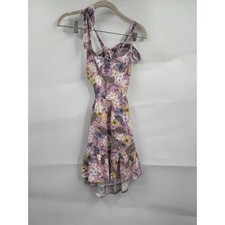 Minkpink Floral Mini Dress Women Small Pink Preppy Fairy Whimsical Feminine