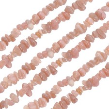 32 Inches 5-8mm Natural Sunstone Gemstone Strand Chips Fluorescent White