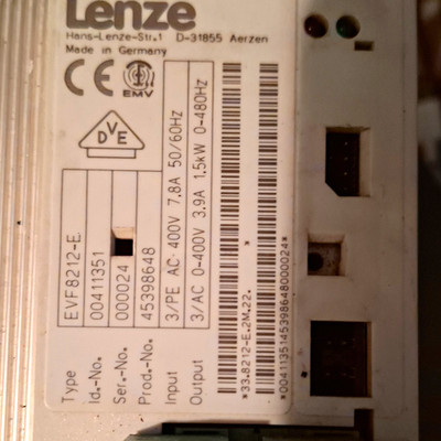 Lenze EVF8212-E Frequenzumrichter 400 V 1,5 kW 3~ AC 50/60 Hz, 1 Einheit