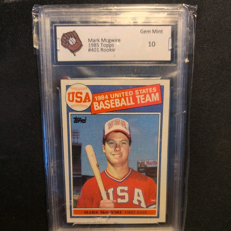Mark McGwire 1985 Team USA BGS Gem Mint 10Game 
