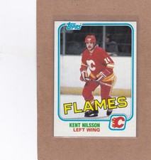 1981-82 TOPPS HOCKEY KENT NILSSON #24 FLAMES NM/NMMT *A47121