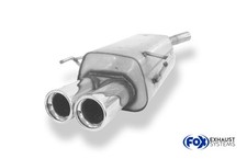 FOX Sportauspuff Racing Komplettanlage ab Kat Opel Corsa C 2x76