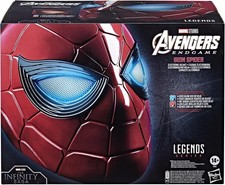 Spider-Man Marvel Legends Series Iron Spider Electronic Helmet with Glowing E...