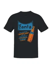 Officially Licensed Fanta Retro Orange Drink Advertisement Men's T-shirt