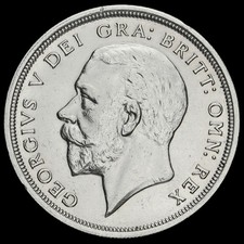 1931 George V Silver Wreath Crown, Scarce, A/EF