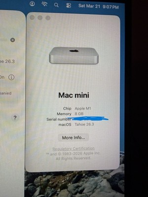 Apple Mac Mini M1 2020 8GB RAM 256GB SSD - Excellent Condition | eBay