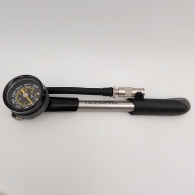 Topeak Pocketshock DXG Bicycle Pump 360psi Analog Gauge Black/Silver NO PACKAGE