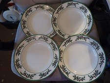 Collectors  Brand New Spode Holly Christmas Tree dinner plates