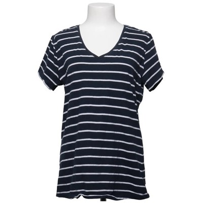 Basic You, T-shirt, Größe: XL, Blau/Weiß, Elasthan/Bio-Baumwolle, Streifen #X6W