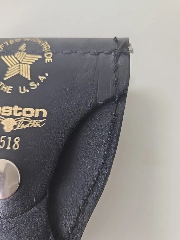 Estuche para esposas de cuero Boston 5518-1 negro (16H) BL2004 Foto 4 de 4