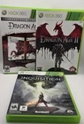 Dragon Age Trilogy Xbox 360 Origins Ultimate + DA2 + Inquisition CIB 2 Disc