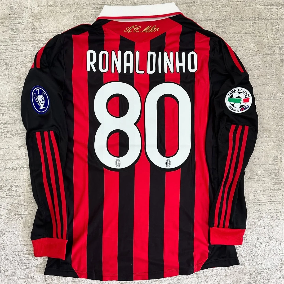 AC Milan Ronaldinho International Club Soccer Fan Jerseys for sale