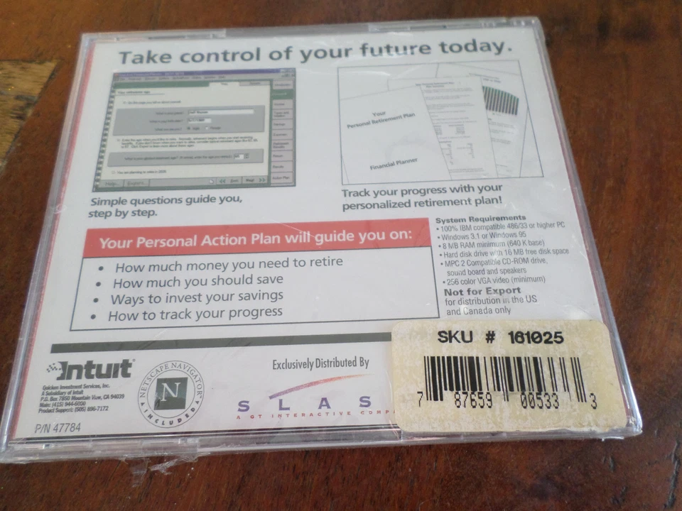 Quicken Financial Planner Win 95, Win 3.1 QuickPlan Edition NEW SEALED!! - Image 2 of 2