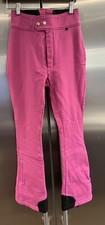 Vintage Nils Snow Pants Bright Pink 8L 27W/27.5 Inseam Stirrups Wool Blend