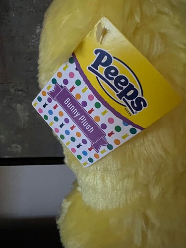 New PEEPS Easter Bunny Plush Pink Pillow Yellow Easter (GR190) - Picture 6 of 6
