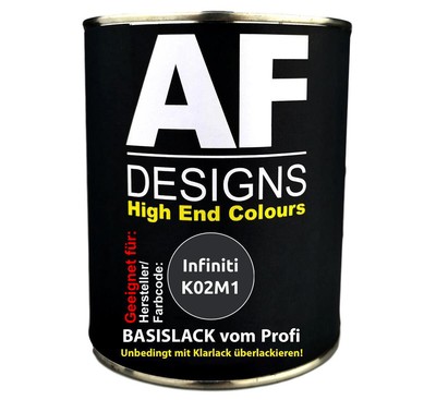 250ML Autolack für Infiniti K02M1 Black Basislack spritzfertig