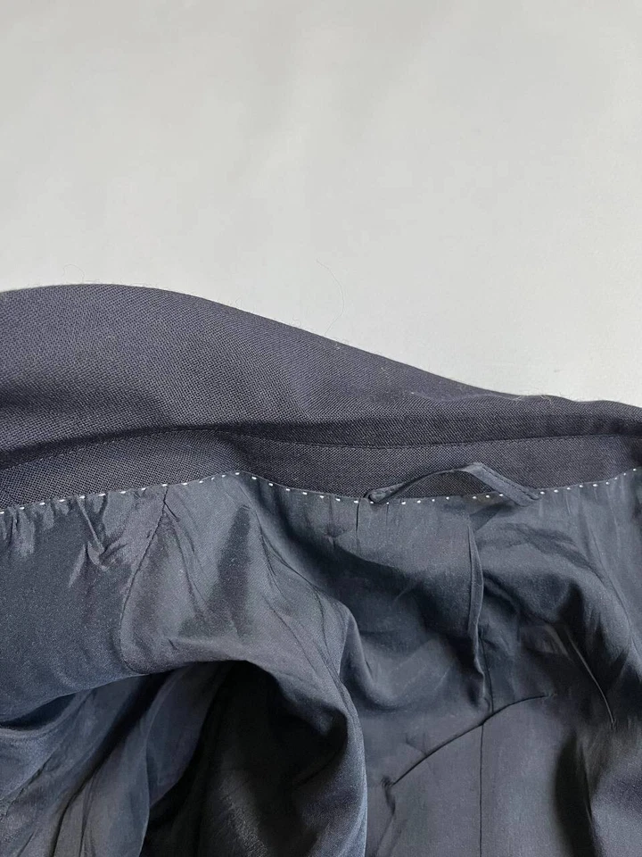 Traje Blazer Neil Barrett Hombre Tejido Azul Marino Oscuro Calce Ajustado Talla 50 Foto 3 de 4