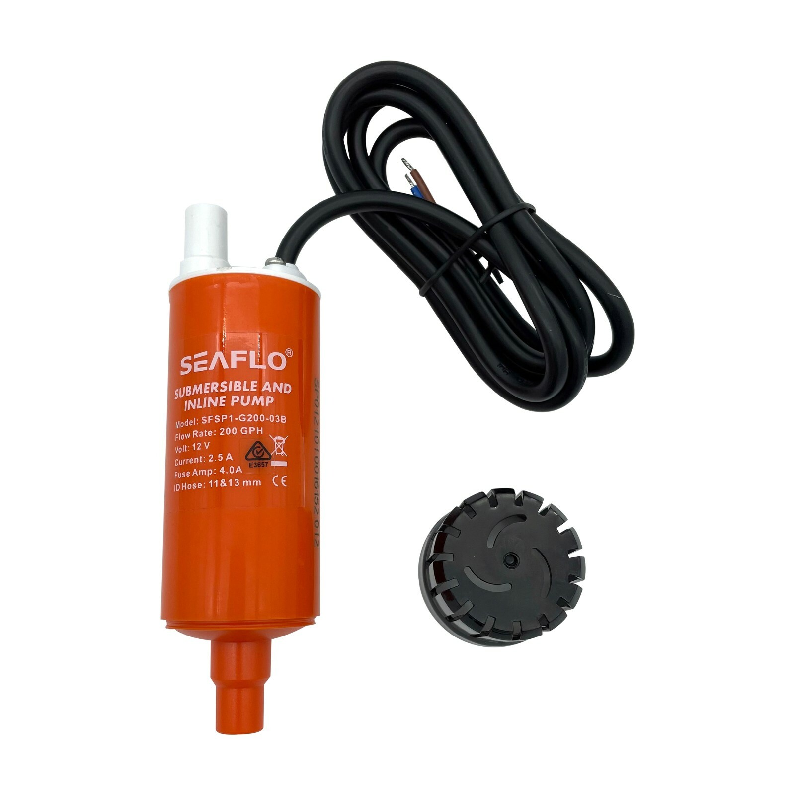 Kit de bomba de agua sumergible en línea SEAFLO 12v 200GPH autocebante caravana | RV
