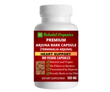 Arjuna bark 500mg Vegan Capsules 100 Count