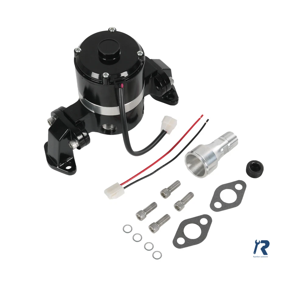 Block Chevy Electric Water Pump Black for 262 327 350 383 400 Engin High Flow - Image 3 of 4