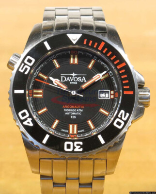 Davosa Argonautic 161.509.60, Orange Tritium, Bracelent, Cool!, Used