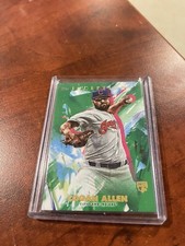 2020 Topps Inception Logan Allen Green Parallel Rookie Card RC Cleveland Indians