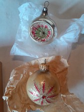 Décoration De Noël Ancienne En Verre Soufflé Mercurisé - Maison - Vintage