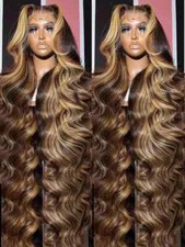 30 32 Inch 13x4 Human Hair Lace Frontal Wigs 250 Density 13x6 HD Lace Front Wigs