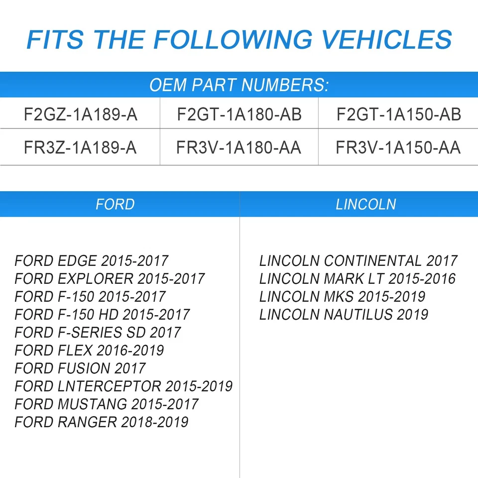 Sensores de presión de neumáticos Tpms F2GT1A189AB 4 un. para Ford F-150 Edge Mustang 2015-19 Foto 3 de 4