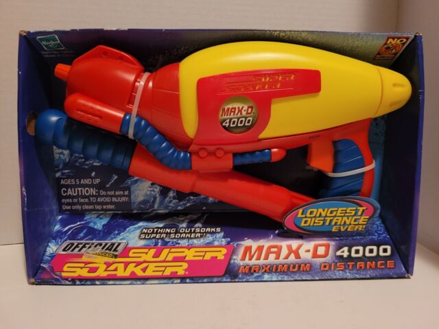 2001 Larami Super Soaker Red Max-d 6000 Pressurized Water Squirt Gun No Leaks for sale online 
