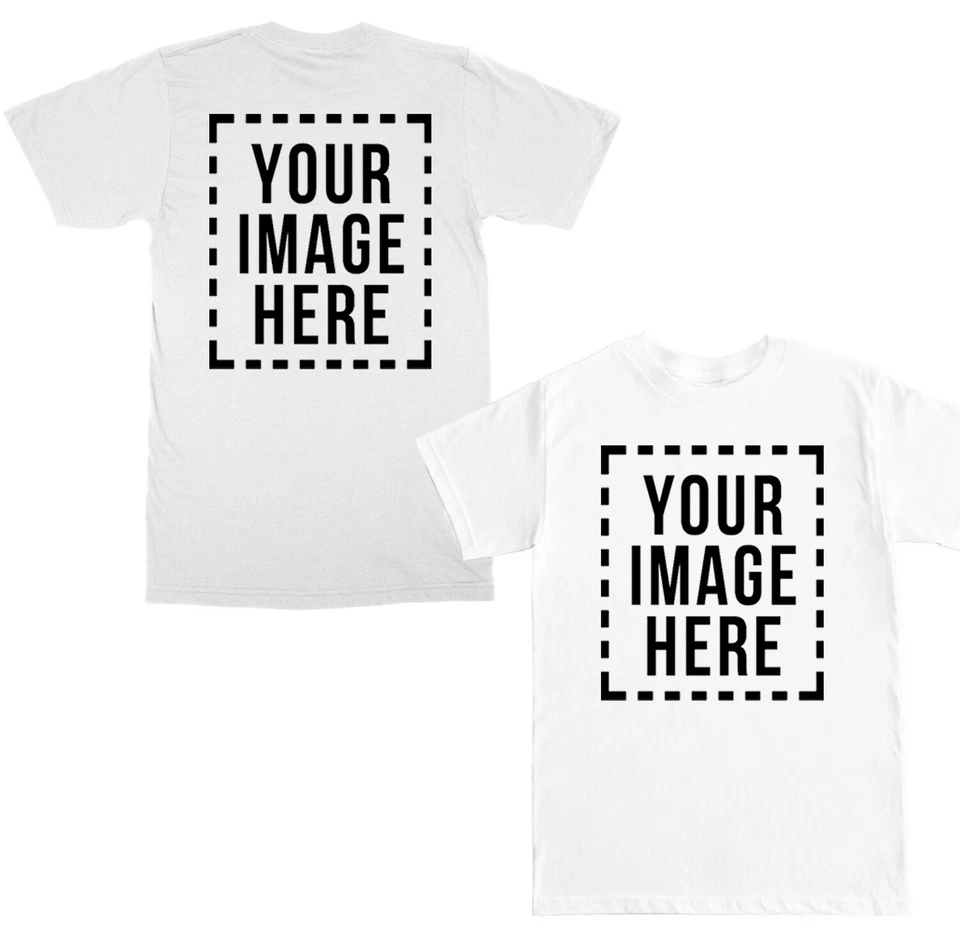 CUSTOMIZED SHIRTS IMAGE PHOTO DTG PRINTING DIRECT TO GARMENT CUSTOM MENS T SHIRT - Image 1 of 4