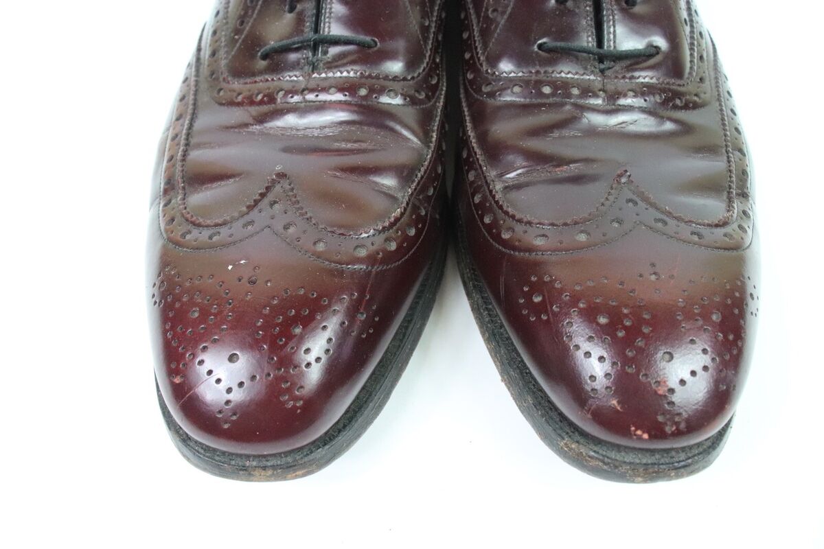 Vintage Johnston Murphy Crown Aristocraft Shell Cordovan 12 Vintage Johnston Murphy Crown Aristocraft Shell Cordovan 12