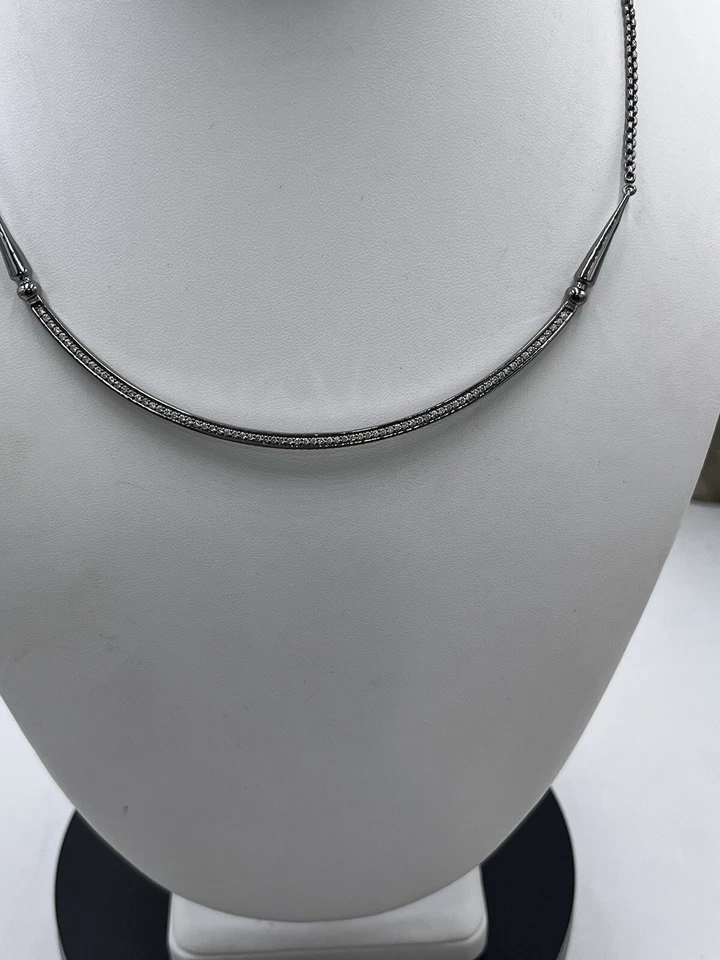 Collar Gargantilla Cristal Ajustable Kendra Scott Scottie Gunmetal Foto 2 de 4