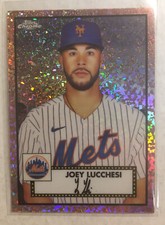 2021 Topps Chrome Anniversary Joey Lucchesi Rose Parallel #d 06/75
