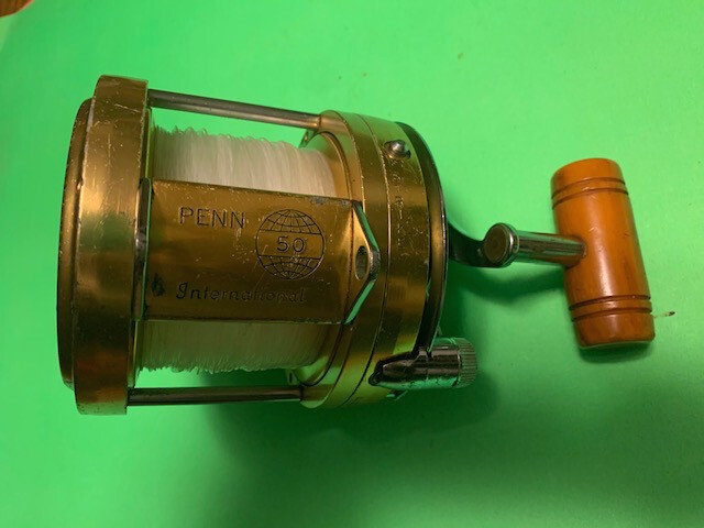 CUSTOM BUILT PENN INTERNATIONAL 50 2-SPEED FISHING REEL WITH CAL