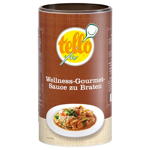 Wellness Gourmet Soße, pikante dunkle Soße - tellofix (2,40 EUR pro l)