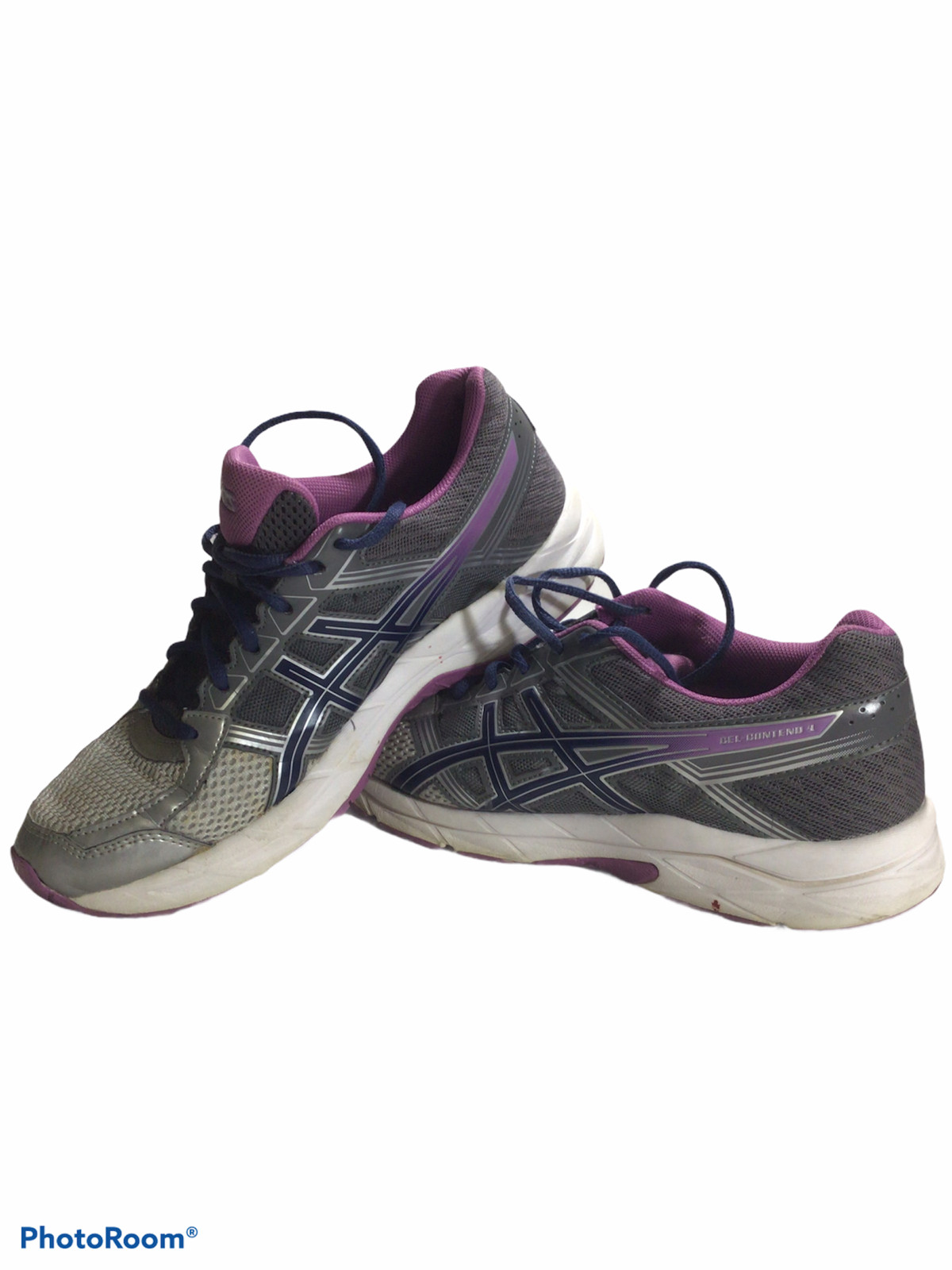 ASICIS Gel-Contend 4 Women’s Size 10 Gray/ Pink Running Shoes Athletic Training 