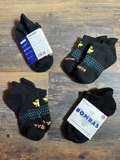 Bombas XS Black Bee Better Ankle Honeycomb Socks Set of 4 Kids Age 5-11