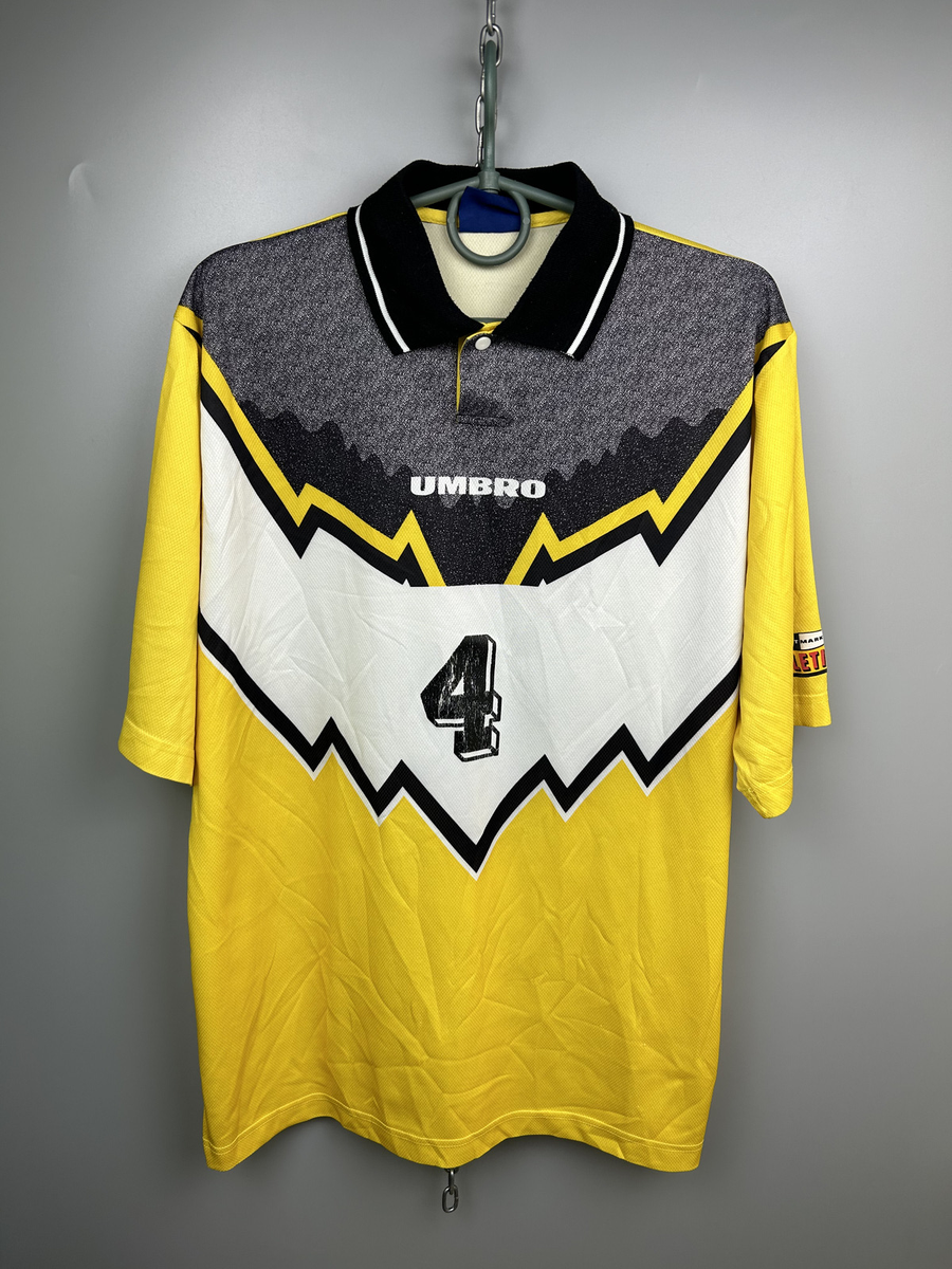 UMBRO 90s FOOTBALL SHIRT SOCCER JERSEY UMBRO SIZE L MEN YELLOW | eBay