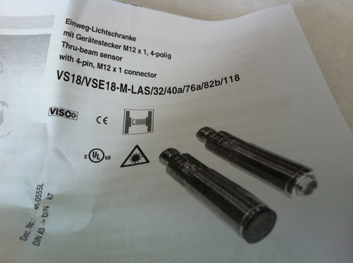 Pepperl+Fuchs Laser Einweg-Lichtschra VS18/VSE18-M-LAS/32/40a/76a/82 / 800199 - Bild 8 von 9