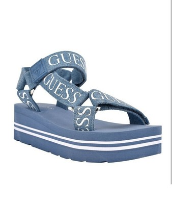 guess strappy platform sandals