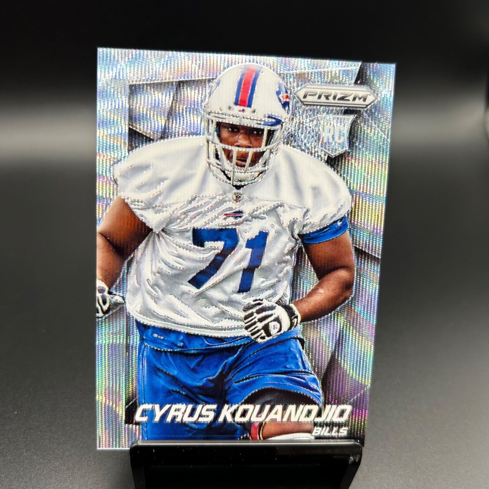 Cyrus Kouandjio Panini Prizm #255 Light Blue Wave