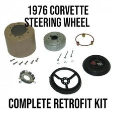 1976 C3 Corvette Steering Column Retrofit Kit NEW! Get Rid Of The VEGA Wheel!