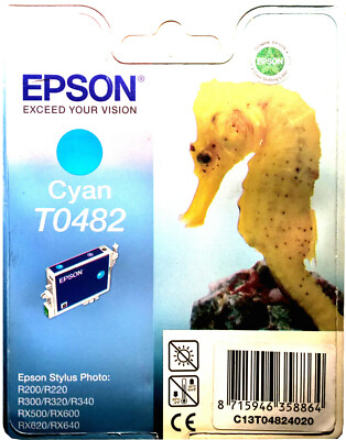 Original Epson T0482, Epson Stylus Photo R200, R300, R320, R340, RX500, RX600