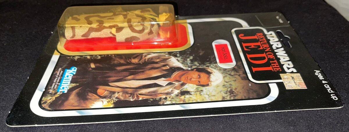 STAR WARS RETURN OF THE JEDI HAN SOLO TRENCH COAT 77-A MOC KENNER